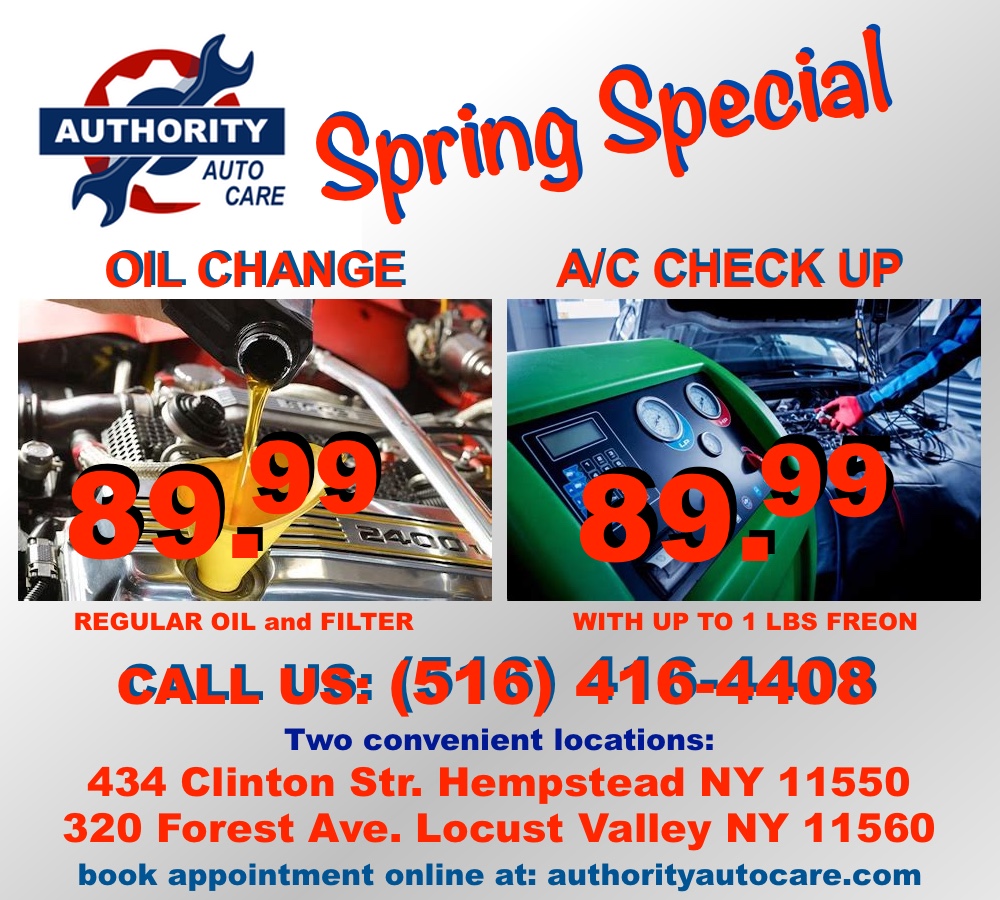Authority Auto Care Inc Special Spring Service Discounts